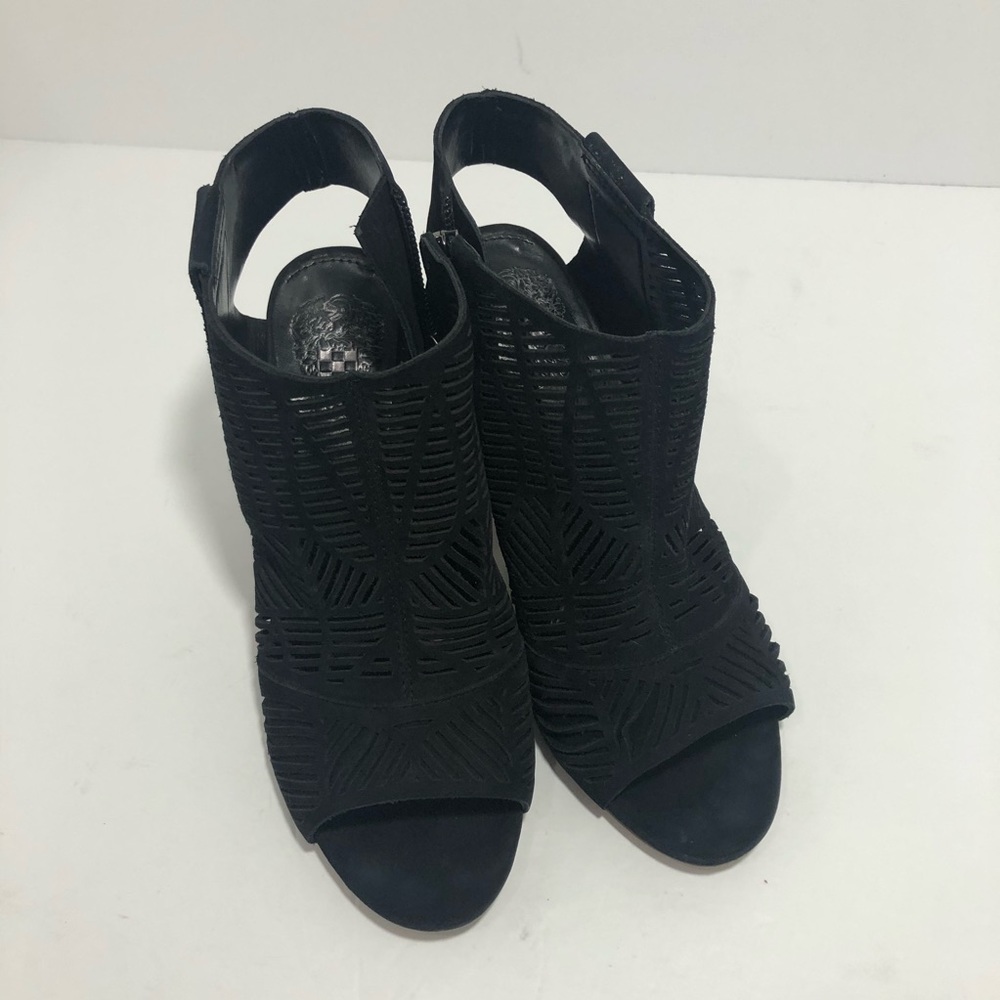 Vince Camuto Black Open-toed Ankle Shoes